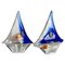 Murano Glass Sailing Boats, Italy, 1970s, Set of 2 1