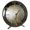 Hollywood Regency Brass Table Clock from Junghans Meister, Germany, 1950s 1