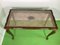 Chippendale Coffee Table in Wicker with Glass Top, 1940, Image 4
