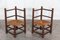 Large French Oak Bobbin Chairs, 1870, Set of 2 3
