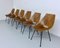 Italian Dining Room Chairs in Bended Wood and Metal by Carlo Ratti, 1950s, Set of 6 5