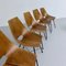 Chaises de Salle à Manger en Bois Courbé et Métal par Carlo Ratti, Italie, 1950s, Set de 6 9