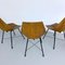 Italian Dining Room Chairs in Bended Wood and Metal by Carlo Ratti, 1950s, Set of 6 12