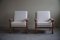 Danish Modern Lounge Chairs in Oak and Bouclé by Henning Kjærnulf, 1960s, Set of 2, Image 4
