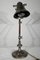 Lámpara de mesa con brazo ajustable de metal y madera, años 20, Imagen 18