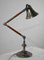 Lámpara de mesa con brazo ajustable de metal y madera, años 20, Imagen 2