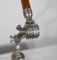 Lámpara de mesa con brazo ajustable de metal y madera, años 20, Imagen 22