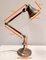 Lámpara de mesa con brazo ajustable de metal y madera, años 20, Imagen 24