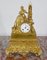 Reloj de péndulo decorativo Napoleón III de bronce dorado, siglo XIX, Imagen 4