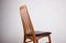 Danish Teak and Black Skai Model Eva Side Chairs by Niels Koefoed, 1960s, Set of 6, Image 18