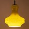 Space Age Yellow Waffeled Pendant Lamp from Peill & Putzler, 1970s, Image 5