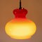 Onion Pendant Lamp in Red from Peill & Putzler, 1970s 6