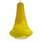 Cone Pendant Lamp in Yellow from Peill & Putzler, 1970s 4