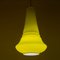 Cone Pendant Lamp in Yellow from Peill & Putzler, 1970s, Image 5