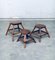 Wabi Sabi Nesting Tables, France, 1950s, Set of 3 1