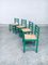 Italian Green Dining Chairs, 1970s, Set of 4, Image 19