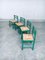 Italian Green Dining Chairs, 1970s, Set of 4 10