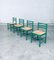 Italian Green Dining Chairs, 1970s, Set of 4, Image 22