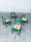 Italian Green Dining Chairs, 1970s, Set of 4, Image 6