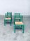 Italian Green Dining Chairs, 1970s, Set of 4 17