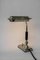 Lámpara de mesa giratoria Art Déco pequeña niquelada, años 20, Imagen 6