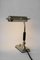 Lámpara de mesa giratoria Art Déco pequeña niquelada, años 20, Imagen 7