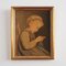 Albert Anker, El retrato de la niña, siglo XIX, Impresión sobre cartón, Imagen 1