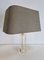 Italian Regency Acrylic Glass and Brass Table Lamp, 1970s, Image 4