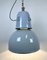 Große industrielle italienische Lampe aus grauer Emaille von Cariboni, 1970er 13