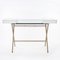 Cosimo Desk with White Mat Lacquer and Glass Top by Marco Zanuso Jr. for Adentro, 2017, Image 4