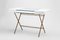 Cosimo Desk with White Mat Lacquer and Glass Top by Marco Zanuso Jr. for Adentro, 2017 2
