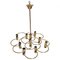Mid-Century Modern Italian Brass Ceiling Light by Sciolari, 1970s 1