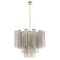 Italian Suspension Lamp in Gray Murano Glass, 1990s, Image 1