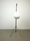 French Adjustable Floor Lamp with Pleated Shade, 1950s, Image 6