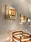 Italian Glass Cube Pyramid Sconces by Poliarte, 1970s, Set of 2 2
