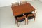 Mid-Century Modern Esstisch aus Teak & Metall, 1960er 7