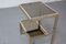 23 Carat Gold Plated G-Shape Side Table from Belgo Chrom, 1980s 4