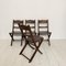 Art Deco Folding Chairs, 1930, Set of 4 4