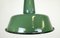 Small Industrial Green Enamel Pendant Lamp, 1960s 4