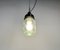 Industrial Bakelite Pendant Light with Ribbed Glass, 1970s, Image 10