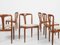 Mid-Century Danish Juliane Chairs in Teak attributed to Johannes Andersen for Uldum, 1960s, Set of 6 2