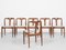 Dänische Mid-Century Juliane Stühle aus Teak von Johannes Andersen für Uldum, 1960er, 6er Set 4