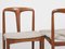 Mid-Century Danish Juliane Chairs in Teak attributed to Johannes Andersen for Uldum, 1960s, Set of 6 6