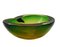 Green and Yellow Murano Glass Bowl attributed to Flavio Poli for Seguso, Italy, 1960s 3