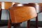 Rosewood and Tan Aniline Leather Chairs attributed to Harry Østergaard for Randers Møbelfabrik, 1970s, Set of 8, Image 6