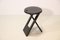 Black Roger Tallon Foldable Stools attributed to Roger Tallon, 1970s, Set of 2 7