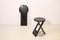 Black Roger Tallon Foldable Stools attributed to Roger Tallon, 1970s, Set of 2, Image 6