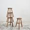 Rustic Wooden Stools -A, 1950s, Set of 4, Image 2
