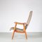 Fauteuil à Dossier Haut par Louis Van Teeffelen pour Wébé, Pays-Bas, 1950s 3