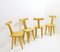 Mid-Century Sculptural Dining T-Chairs, 1970s, Set of 4 3
